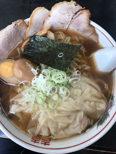 「ワンタンチャーシュー麺 味玉トッピング」@支那そば はせべの写真