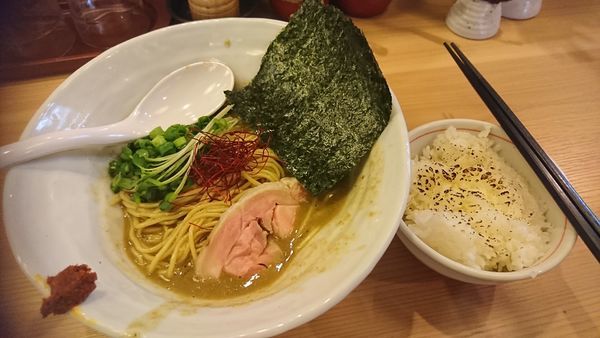 「超濃厚鶏牡蠣ソバ(限定)」@辛麺 真空 相模大野店の写真