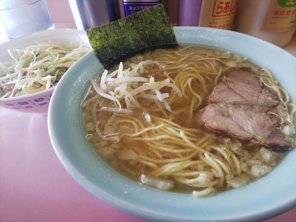 「ラーメン＆ネギ丼」@ラーメンショップ 緑ヶ丘店の写真