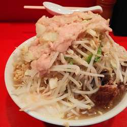 小ラーメン野菜ニンニクあぶらカラメ温玉