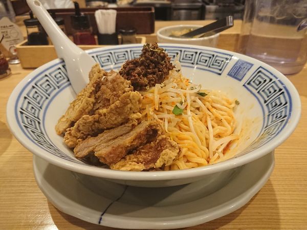 「四川産青山椒の汁なし担々麺＋排骨」@希須林 赤坂店の写真