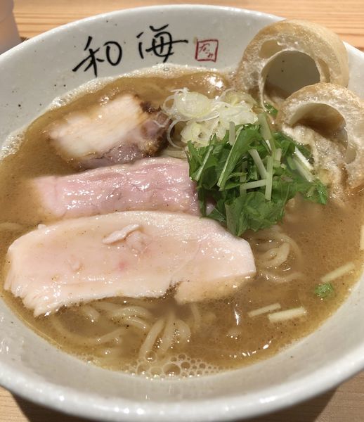 「塩ラーメン」@らーめん専門 和海 なんば店の写真