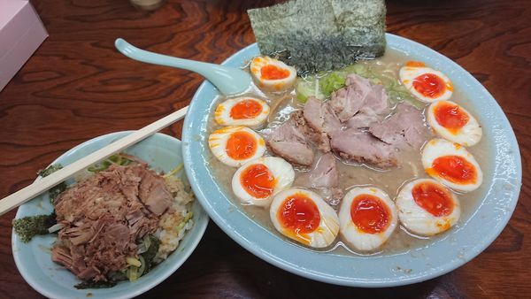 「塩ﾁｬｰｼｭｰﾒﾝ740円+他」@ラーメンショップ 牛久結束店の写真