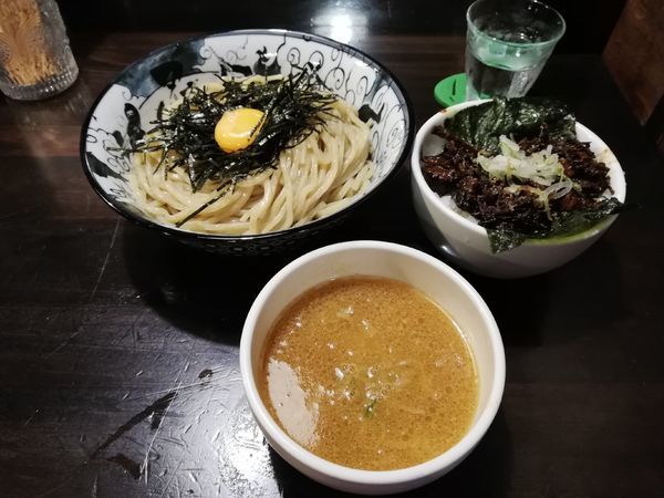 「雲丹つけ麺（限定）+α」@らーめん こてつの写真