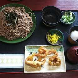 げそ天ざるそば800円