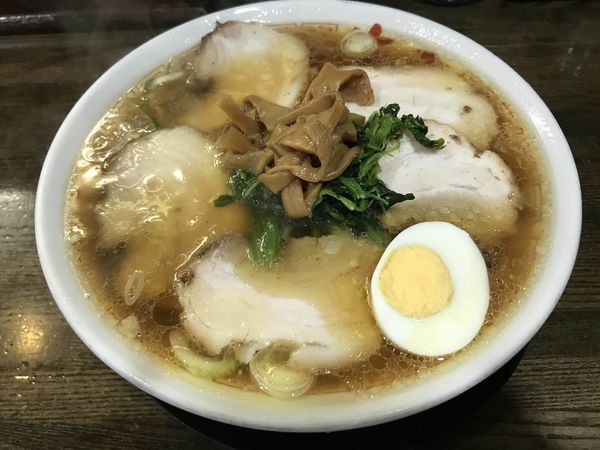 「チャーシューめん680円+めん大盛100円=780円」@中華そば 光来の写真