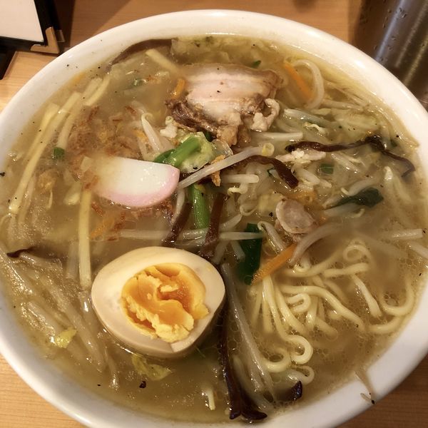 「タンメン＋ビール（中瓶）」@YOKOHAMA中華そば かみ山の写真