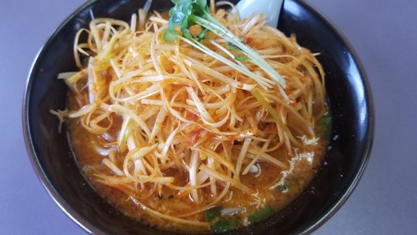 「大辛ラーメン 辛ネギトッピング」@くるまやラーメン 松本筑摩店の写真
