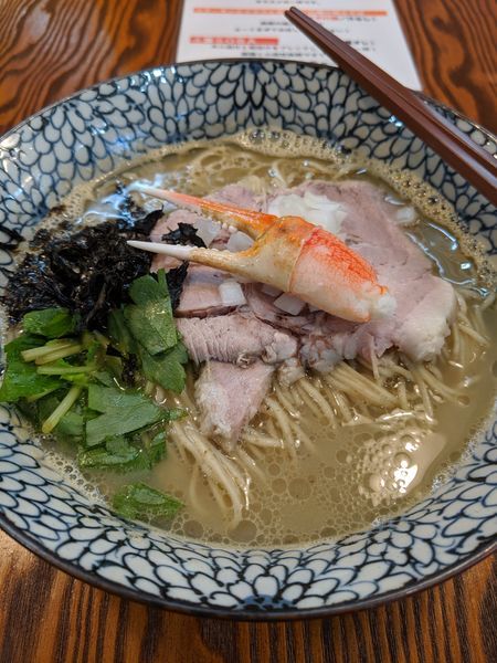 「蟹SOBA」@拉麺 イチバノナカの写真