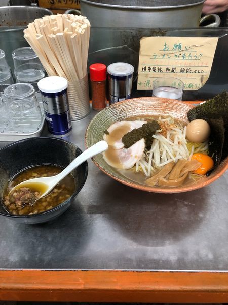 「鮑肝出汁の悪いつけそば」@覆麺 智の写真