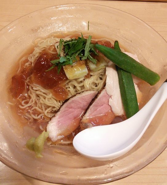 「【限定】冷やし鴨そば　１０００円」@麺屋Mの写真