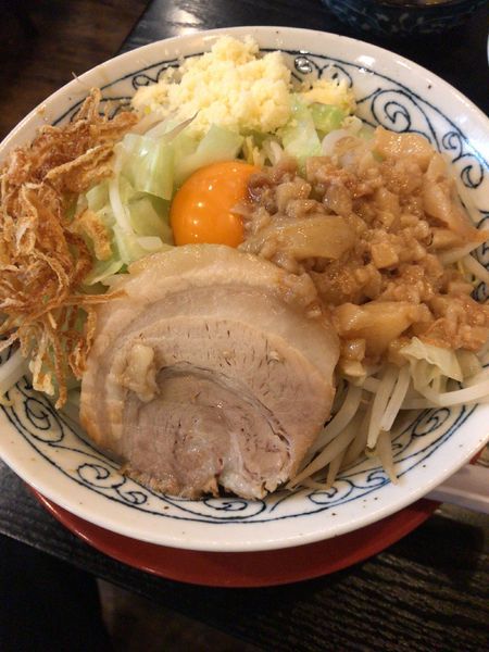 「【限定】汁なしまぜそば（850円）」@まるふじ食堂の写真