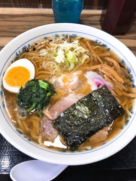 「月見中華そば」@池袋大勝軒 川越店の写真