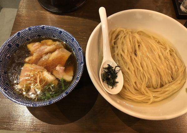 「【ぬるぬる】昆布水つけ麺 醤油」@麺処 青野の写真