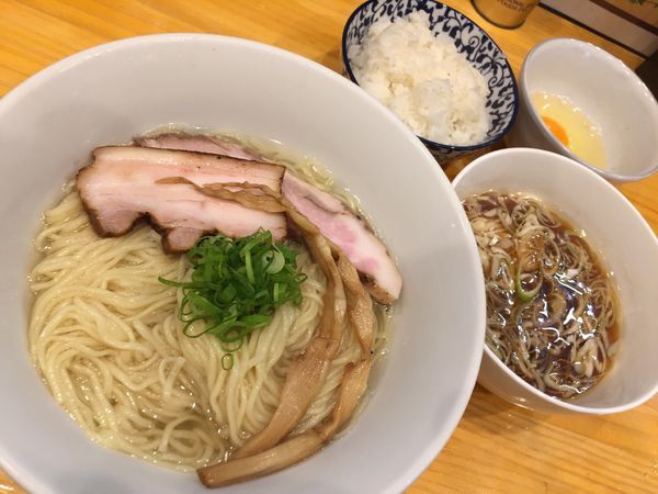 「【限定】昆布水つけ麺＋卵かけご飯」@麺匠 金衛門の写真