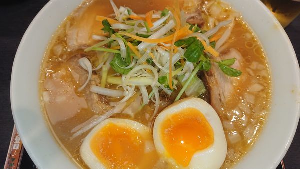 「しょうが風味のあったか味噌ラーメン」@喜多方ラーメン坂内 市川店の写真