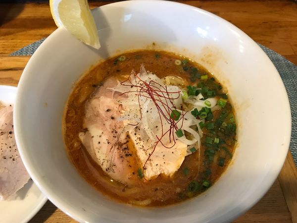 「海老と牡蠣の鶏白湯そば」@中華蕎麦 はざまの写真