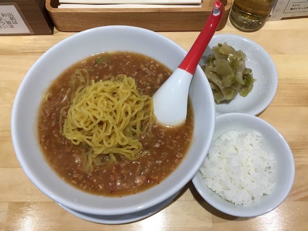 「冷やしタンタン麺＋ザーサイ盛＋サービスライス」@小田原タンタン麵たかみの写真