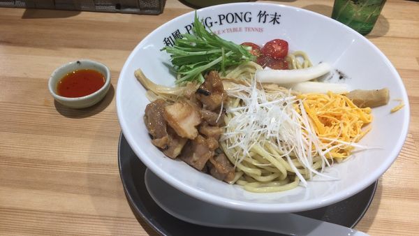 「黒胡麻冷やし中華BLACK」@和風ピンポン竹末の写真