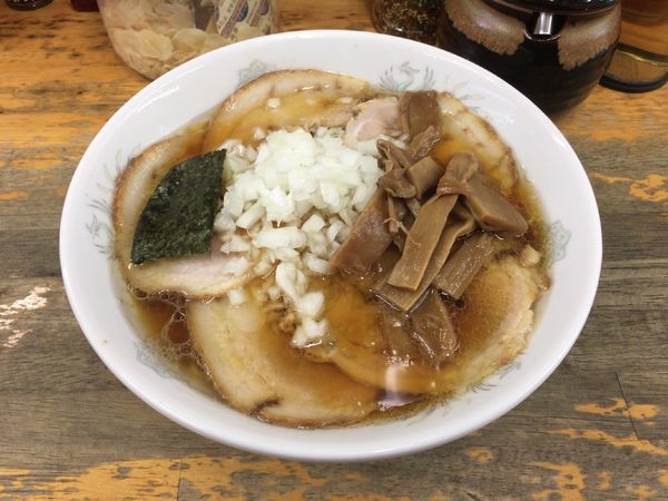 「チャーシューメン(バラ・卵麺硬め) 750円」@丸幸の写真