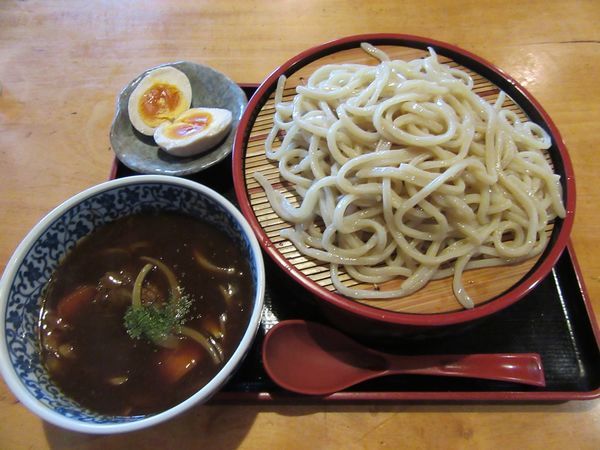「デミグラスつけ麺（８５０円）＋味玉１００円」@牛骨ロックの写真
