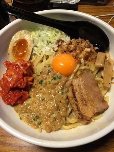 「納豆キムチからし麺」@ら～めん からしや 葛西本店の写真