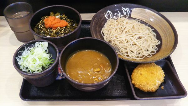 「ミニ明太高菜ごはんセット、カレールー（クーポン）」@ゆで太郎 谷田部店の写真