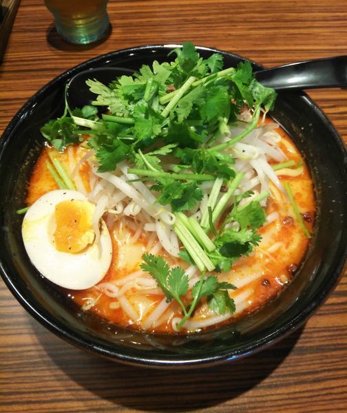 「カラシビ麺」@つけ麺らーめん 春樹 赤坂店の写真
