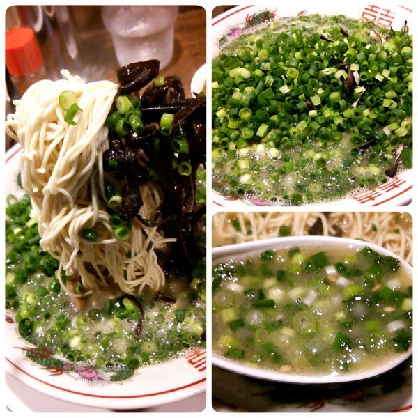「豚骨ラーメン 葱トッピング」@ラーメン池田の写真