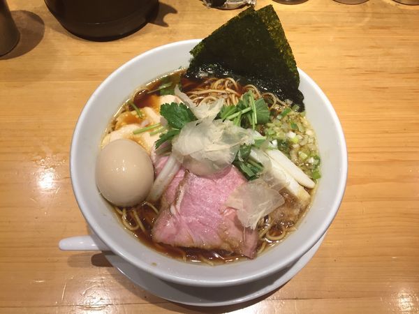 「特製鶏SOBA 大盛」@Ginza Noodles むぎとオリーブの写真
