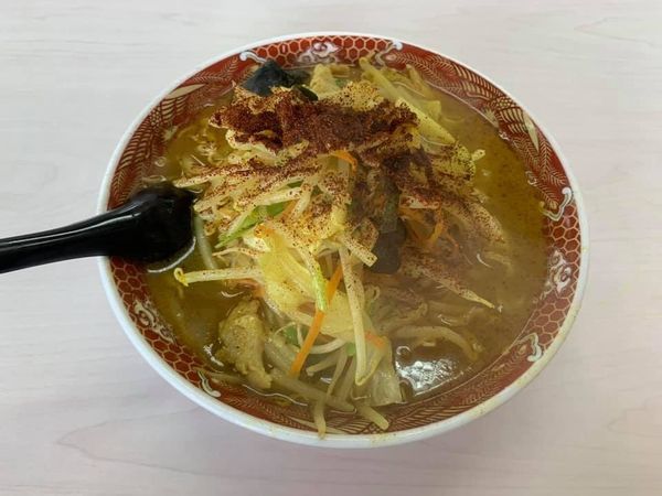 「スープカレータンメン」@あぢとみ食堂の写真