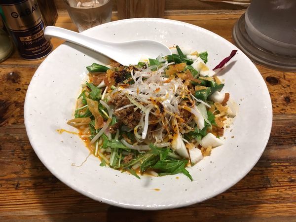 「冷し担々麺＋ラービスライス」@麺飯食堂 なかじまの写真