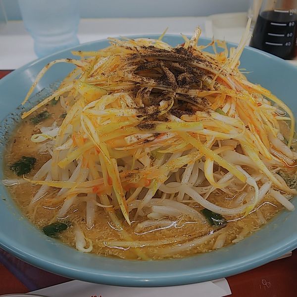 「ネギ味噌ラーメン山椒多め別皿」@くるまやラーメン 東村山店の写真