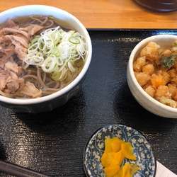 鳥そば＆小柱かき揚げ  ランチ