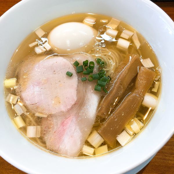 「塩らーめん ¥680＋煮玉子 ¥100」@塩らーめん 千茶屋の写真