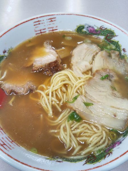 「中華そば600円＋セット(半餃子・半ライス)150円」@中華そば 後楽本舗の写真