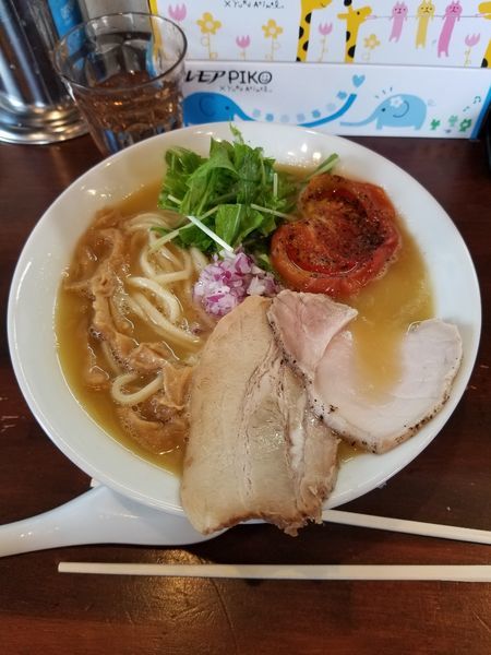 「鶏白湯　醤油　大盛」@麺屋 京介の写真
