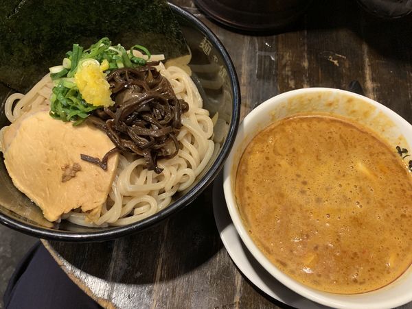 「濃厚辛みそつけ麺中 880円」@麺や偶 もとなり 銘苅店の写真