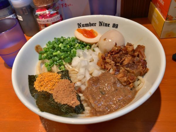 「油そば＋味玉」@麺Dining Number Nine 09の写真