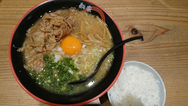 「誠らーめん 650円 (細麺・半ライスサービス)」@麺屋 味勲拉の写真
