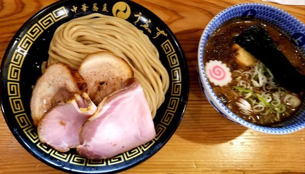 「特製つけ麺(並)+チャーシューご飯」@中華蕎麦うゑずの写真