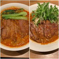 排骨担々麺（温＆冷）をシェア