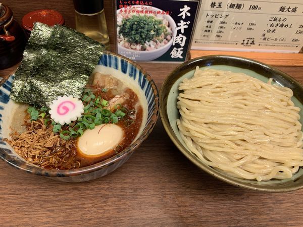 「辛絞り特製」@つけめん 三三㐂の写真