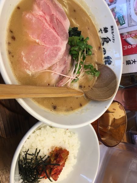 「とりそば醤油キムチめし」@麺や 鳥の鶏次の写真