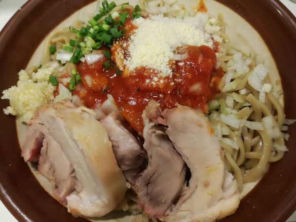 「【限定】F系冷やしあさりトマト:950円(特盛:200円)」@ハイパーファットンの写真