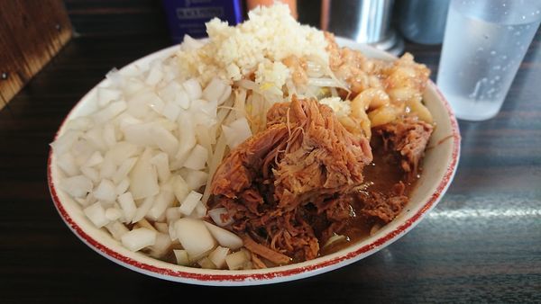 「豚そば 野菜以外全マシ」@大盛軒の写真