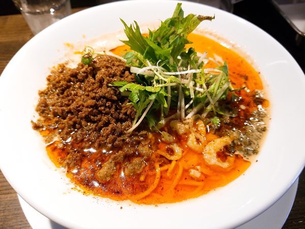 「担担麺 辛さ4 痺れ3」@四川担担麺 阿吽 湯島店の写真