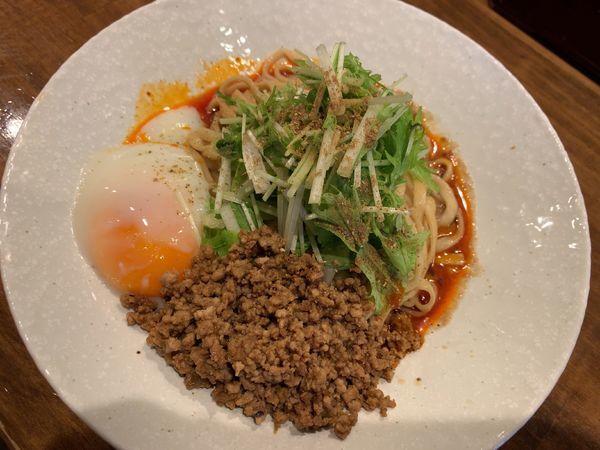 「金ゴマ汁無し担々麺930円」@立石担担麺 火のきの写真