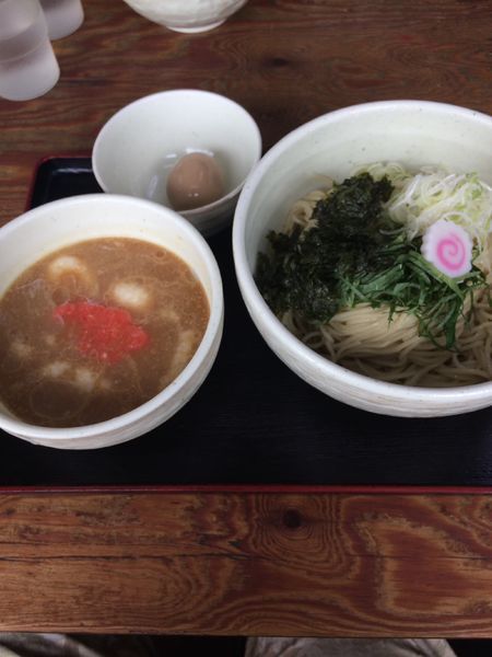 「［限定］冷やし味噌明太とろろつけ麺880円 味玉トッピング」@餃子の並商 都賀店の写真