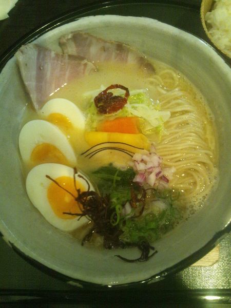 「鶏白湯麺（味玉付き）」@ORIBEの写真